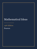 Solutions Manual for Mathematical Ideas 14th Edition