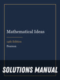 Solutions Manual for Mathematical Ideas 14th Edition