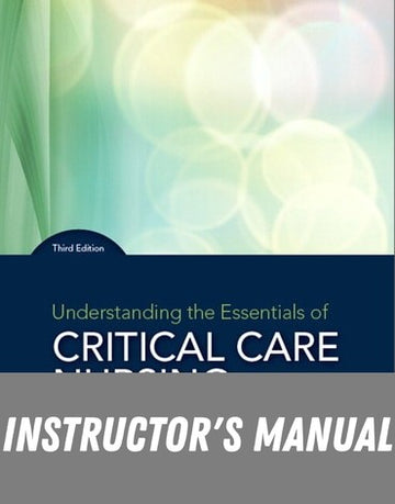 Instructor Manual for Understanding the Essentials of Critical Care Nursing 3rd Edition by Kathleen Perrin