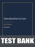 Test Bank for Introduction to Law 6th Edition