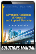 Solutions Manual for Advanced Mechanics of Materials and Applied Elasticity 6th Edition by Ansel C. Ugural