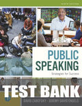 Test Bank for Public Speaking: Strategies for Success 9th Edition by David Zarefsky