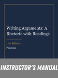 Instructor Manual for Writing Arguments: A Rhetoric with Readings 11th Edition