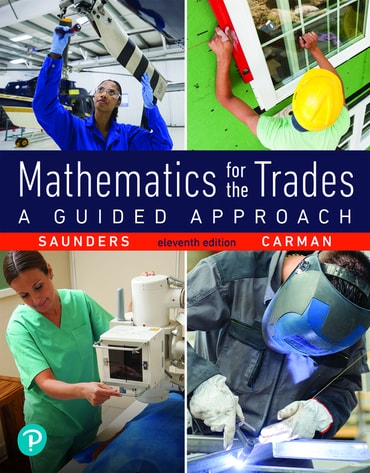 Instructor Manual for Mathematics for the Trades: A Guided Approach 11th Edition by Hal M. Saunders