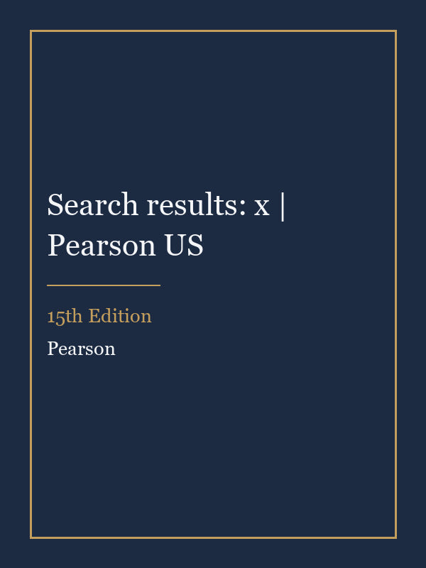 Instructor Manual for Search results: x | Pearson US 15th Edition