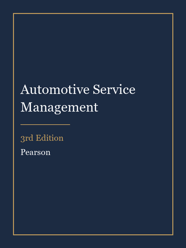 Instructor Manual for Automotive Service Management 3rd Edition