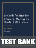 Test Bank for Methods for Effective Teaching: Meeting the Needs of All Students 8th Edition