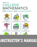 Instructor Manual for College Mathematics for Trades and Technologies 10th Edition by Cheryl Cleaves