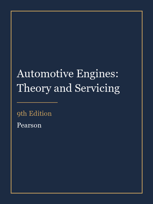 Instructor Manual for Automotive Engines: Theory and Servicing 9th Edition