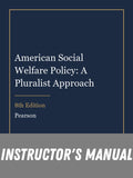 Instructor Manual for American Social Welfare Policy: A Pluralist Approach 8th Edition