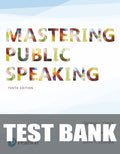 Test Bank for Mastering Public Speaking 10th Edition by George L. Grice
