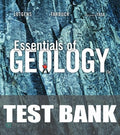 Test Bank for Essentials of Geology 13th Edition by Frederick K Lutgens
