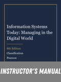 Instructor Manual for Information Systems Today: Managing in the Digital World 8th Edition by Classification