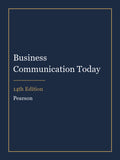 Instructor Manual for Business Communication Today 14th Edition