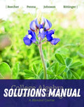 Solutions Manual for College Algebra with Intermediate Algebra: A Blended Course 1st Edition by Judith A. Beecher