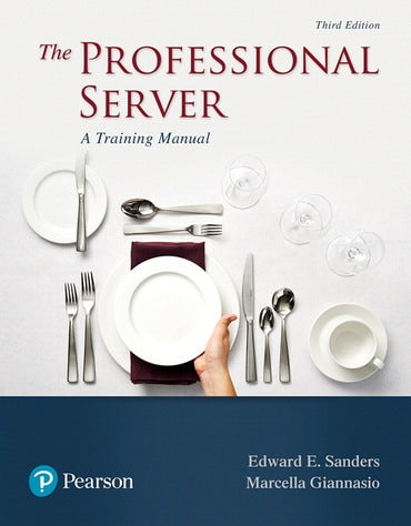 Instructor Manual for Professional Server, The: A Training Manual 3rd Edition by Edward E. Sanders