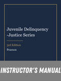 Instructor Manual for Juvenile Delinquency -Justice Series 3rd Edition