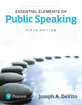 Instructor Manual for Essential Elements of Public Speaking 6th Edition by Joseph A. DeVito