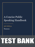 Test Bank for A Concise Public Speaking Handbook 5th Edition