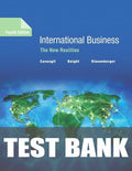 Test Bank for International Business: The New Realities 4th Edition by S Tamer Cavusgil