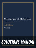 Solutions Manual for Mechanics of Materials 10th Edition
