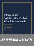 Instructor Manual for Interactions: Collaboration Skills for School Professionals 8th Edition