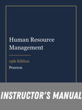 Instructor Manual for Human Resource Management 15th Edition