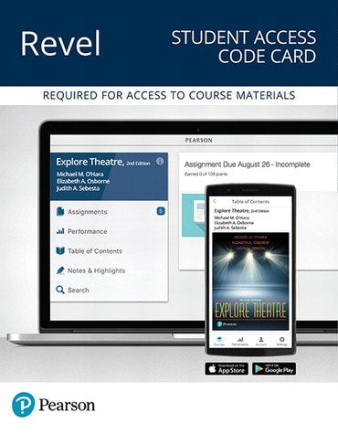 Test Bank for Explore Theatre: A Backstage Pass 2nd Edition by Michael M. O'Hara