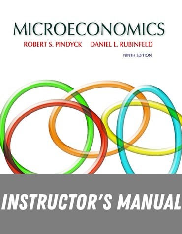 Instructor Manual for Microeconomics 9th Edition by Robert Pindyck