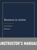 Instructor Manual for Business in Action 8th Edition