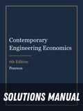 Solutions Manual for Contemporary Engineering Economics 6th Edition