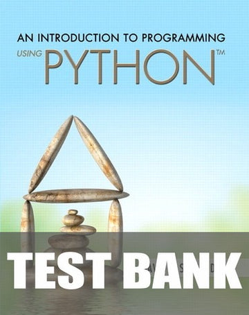 Test Bank for An Introduction to Programming Using Python 1st Edition by David I. Schneider