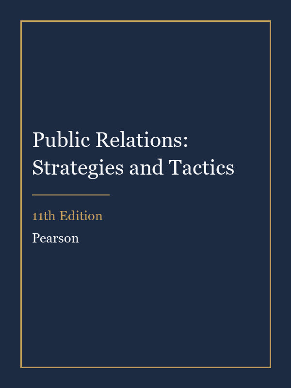 Instructor Manual for Public Relations: Strategies and Tactics 11th Edition