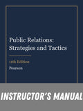 Instructor Manual for Public Relations: Strategies and Tactics 11th Edition