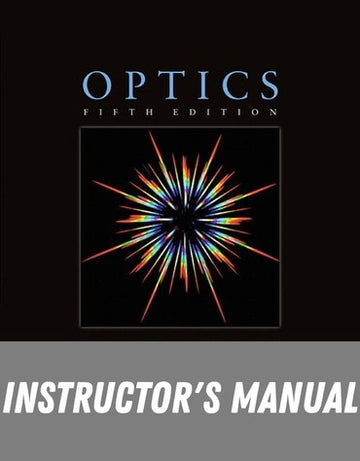 Instructor Manual for Optics 5th Edition by Eugene Hecht