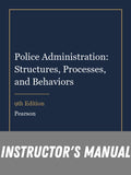 Instructor Manual for Police Administration: Structures, Processes, and Behaviors 9th Edition