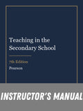 Instructor Manual for Teaching in the Secondary School 7th Edition