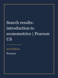 Solutions Manual for Search results: introduction to econometrics | Pearson US 3rd Edition