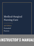 Instructor Manual for Medical-Surgical Nursing Care 4th Edition by Formatted
