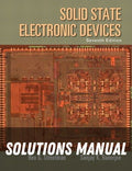 Solutions Manual for Solid State Electronic Devices 7th Edition by Ben Streetman
