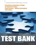 Test Bank for Educational Leadership: A Bridge to Improved Practice 5th Edition by Paula A. Cordeiro