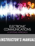 Instructor Manual for Electronic Communications: A Systems Approach 1st Edition by Jeffrey S. Beasley