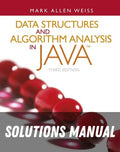 Solutions Manual for Data Structures and Algorithm Analysis in Java 3rd Edition by Mark A. Weiss