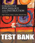 Test Bank for Cognitive Psychology and Instruction 5th Edition by Roger H. Bruning