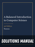 Solutions Manual for A Balanced Introduction to Computer Science 3rd Edition