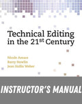 Instructor Manual for Technical Editing in the 21st Century 1st Edition by Nicole Amare