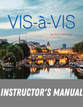 Instructor Manual for Vis-à-vis BEGINNING FRENCH