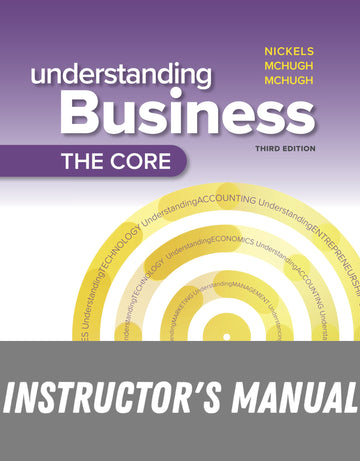 Instructor Manual for Understanding Business: The Core 3rd Edition by William G. Nickels