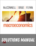 Solutions Manual for Macroeconomics 22nd Edition