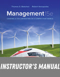 Instructor Manual for Management: Leading & Collaborating in a Competitive World 15th Edition